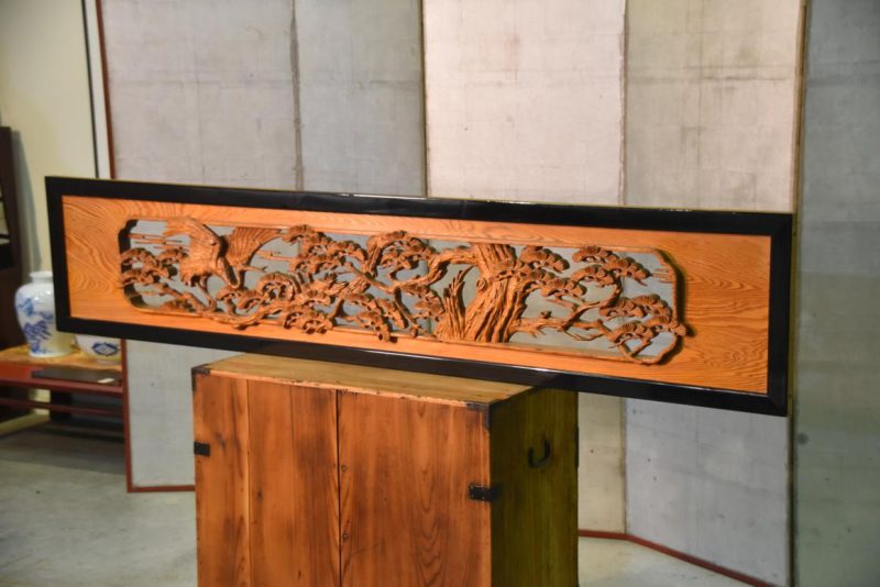 Japanese Carved Transom Rama - Image 5