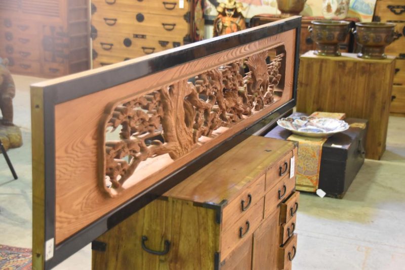 Japanese Carved Transom Rama - Image 4