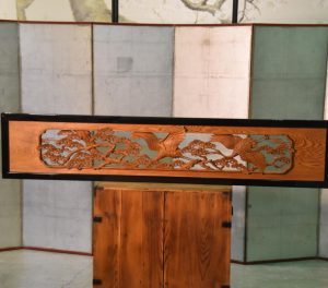 Japanese Flying Cranes Rama Transom