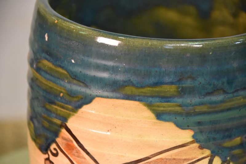Pair of Oribe Pottery Urns - Image 7