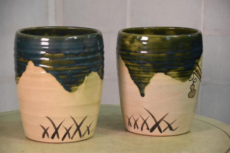 Pair of Oribe Pottery Urns - Image 6