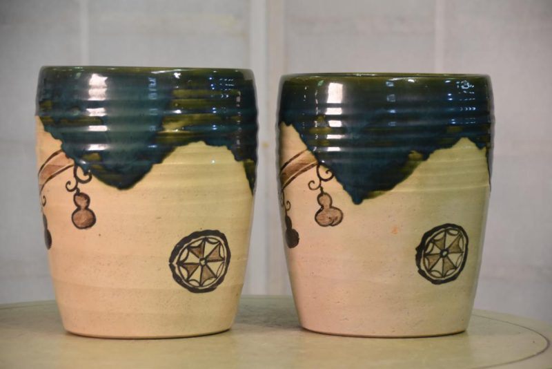 Pair of Oribe Pottery Urns - Image 5