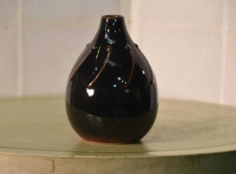 Japanese Studio Pottery Vase by Shinkai Kanzan