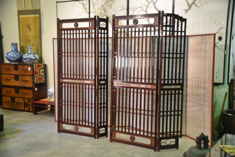 Pair of Slatted Temple Doors - Image 12