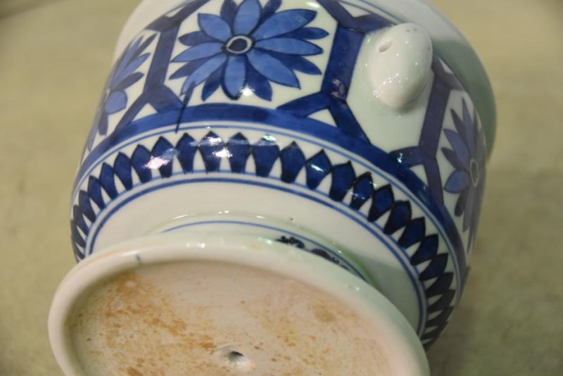 Blue and White Porcelain Incense Burner - Image 3