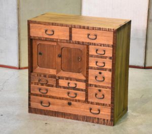 10 Drawer Small Wooden Chest