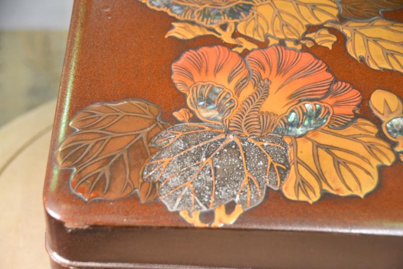 Japanese Maki-E Lacquered Letter Box Tebako - Image 2