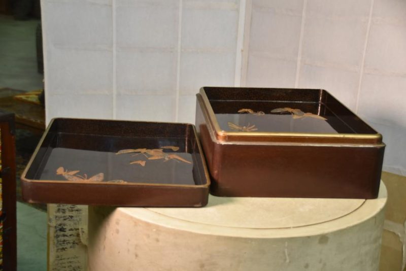 Japanese Maki-E Lacquered Letter Box Tebako - Image 10