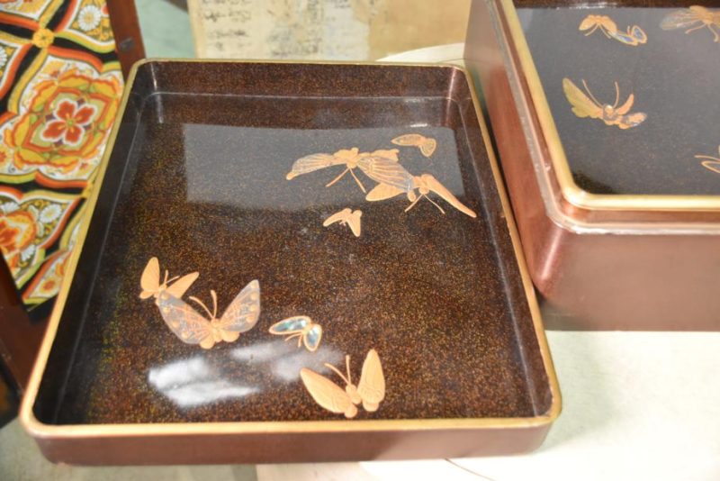 Japanese Maki-E Lacquered Letter Box Tebako - Image 6