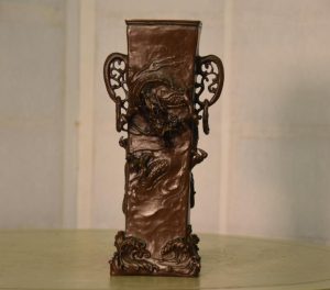 Japanese Bronze Dragon Vase