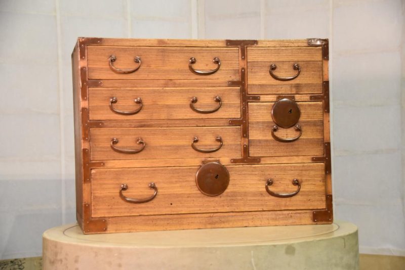 Small Vintage Chest with Copper Hardware