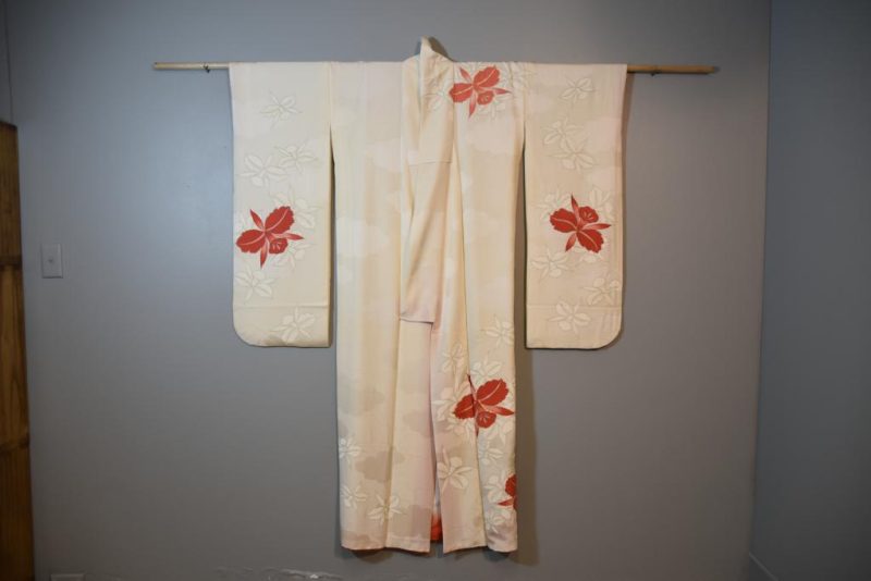 Japanese Silk Furisode Kimono - Image 7
