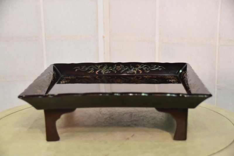 Japanese Lacquer on Wood Tray - Image 2