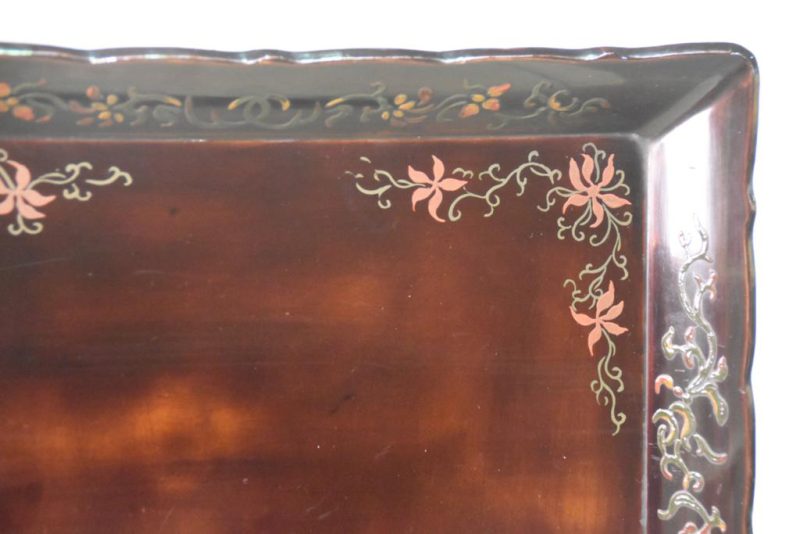 Japanese Lacquer on Wood Tray - Image 6