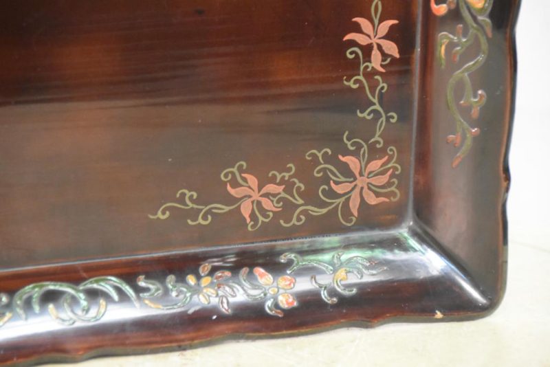 Japanese Lacquer on Wood Tray - Image 5