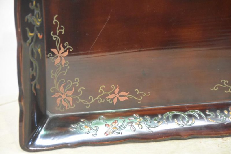 Japanese Lacquer on Wood Tray - Image 4