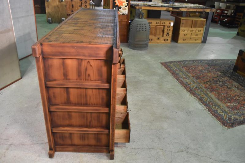 Antique Japanese Wooden Sideboard - Image 16