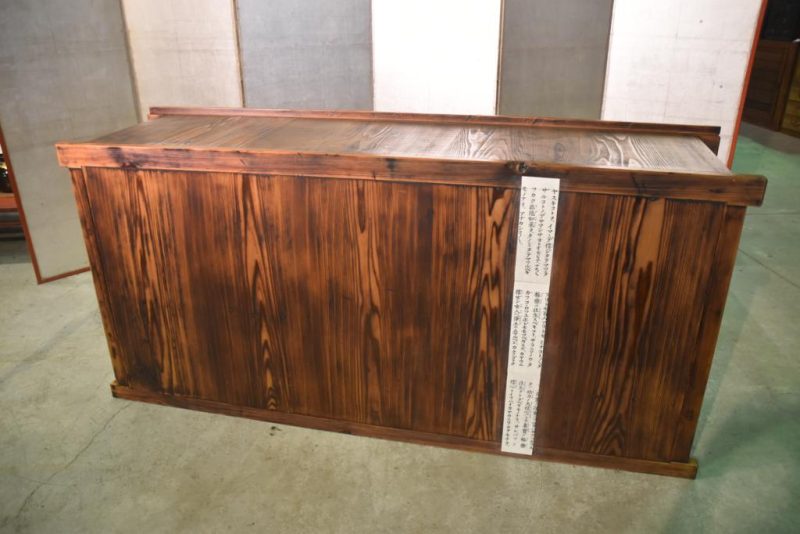 Antique Japanese Wooden Sideboard - Image 14