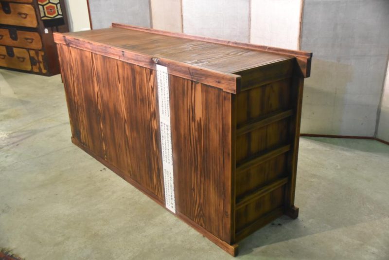 Antique Japanese Wooden Sideboard - Image 13