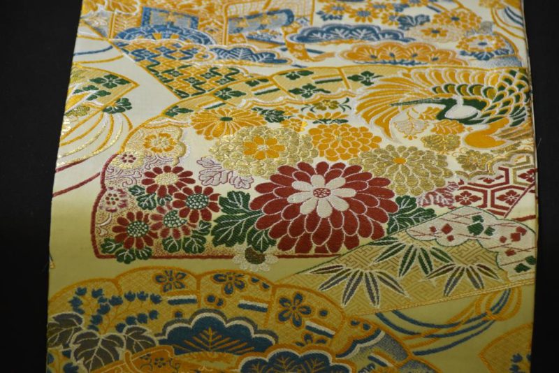 Japanese Silk Maru Obi Sash - Image 9