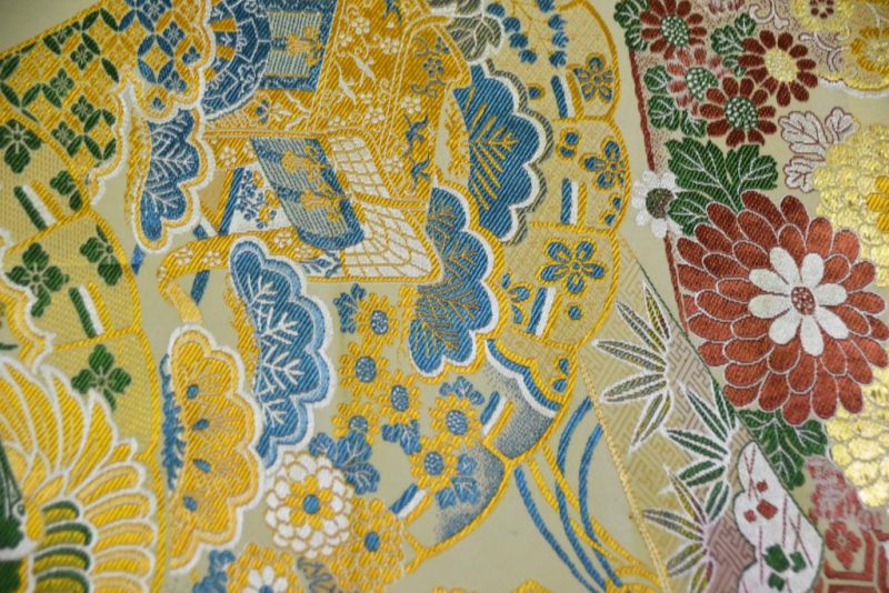 Japanese Silk Maru Obi Sash - Image 7