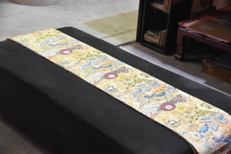 Japanese Silk Maru Obi Sash - Image 5