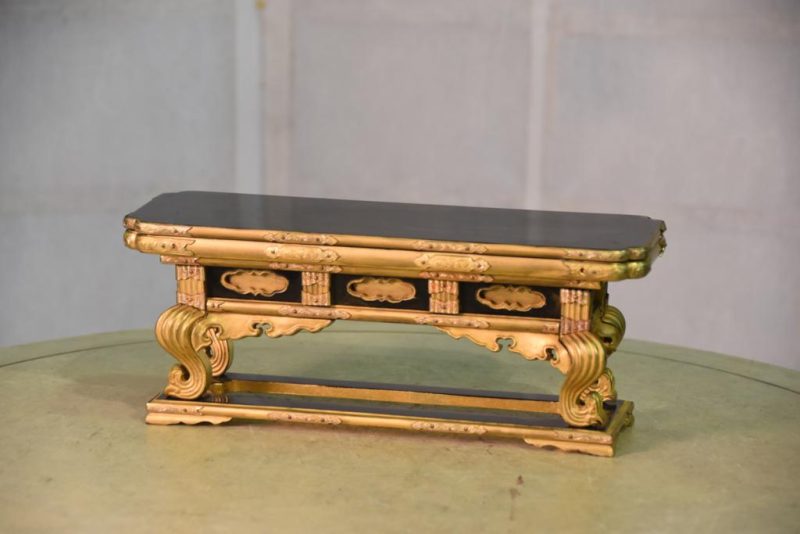 Japanese Gilt Wood Shrine Stand
