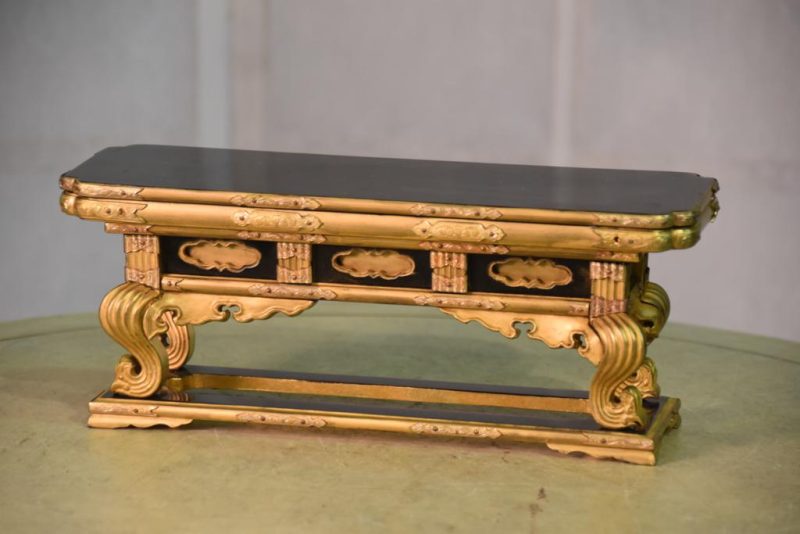 Japanese Gilt Wood Shrine Stand - Image 2