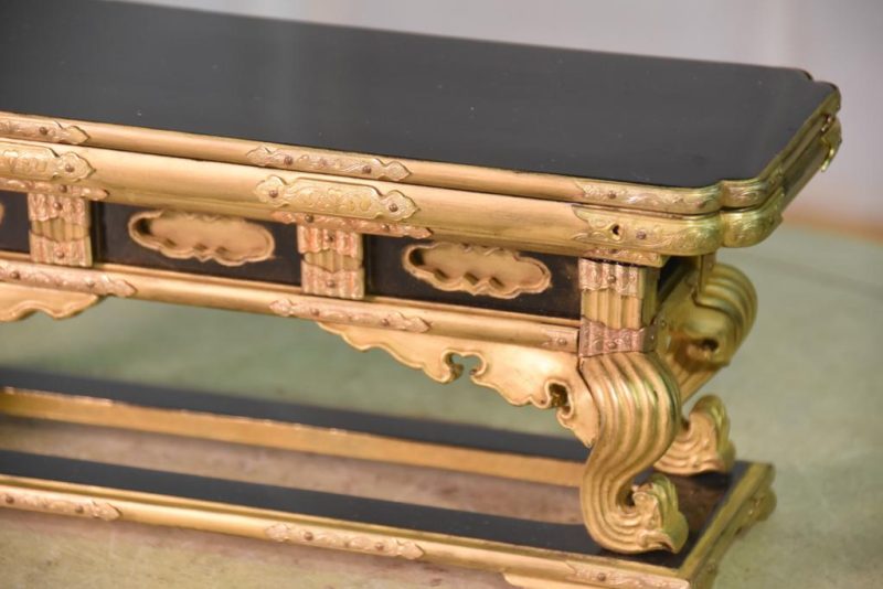 Japanese Gilt Wood Shrine Stand - Image 8