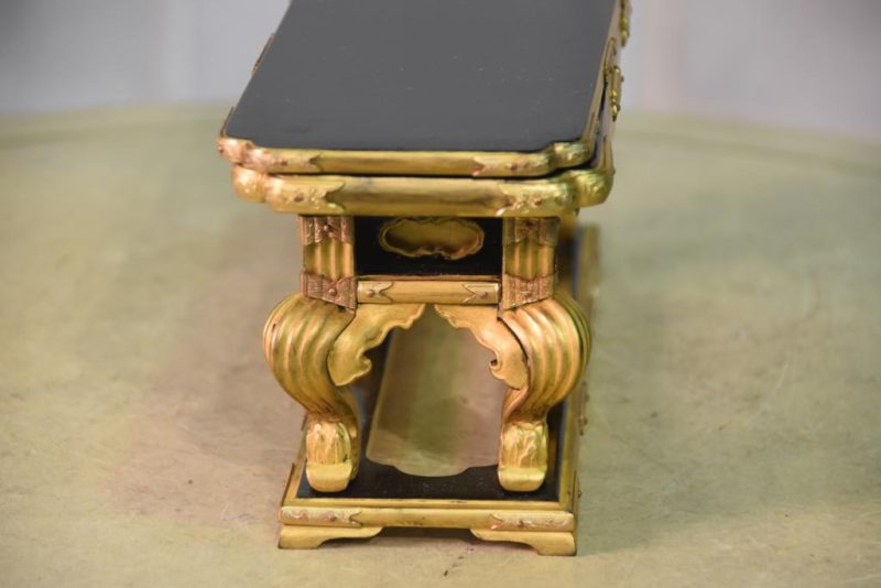 Japanese Gilt Wood Shrine Stand - Image 7