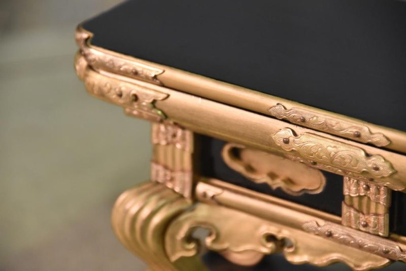 Japanese Gilt Wood Shrine Stand - Image 3