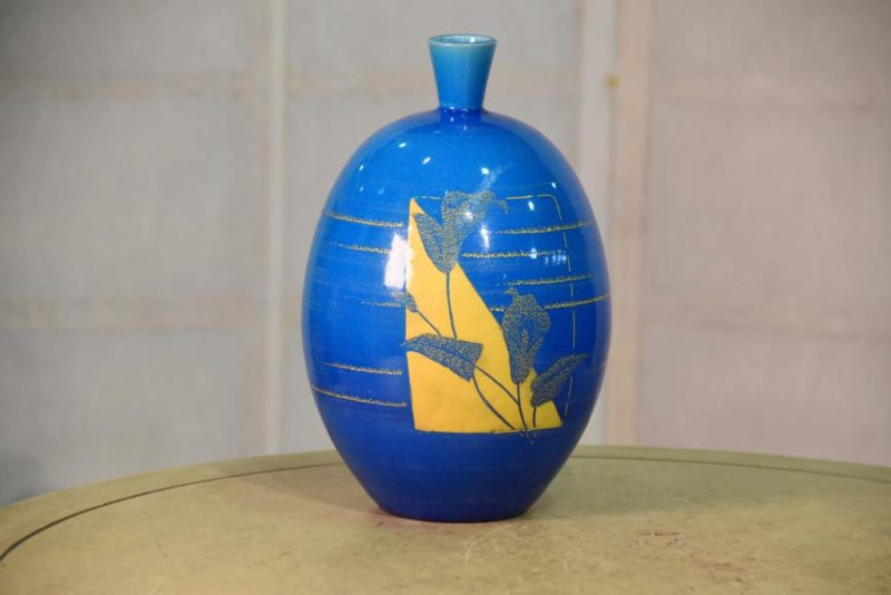 Japanese Turquoise Vase
