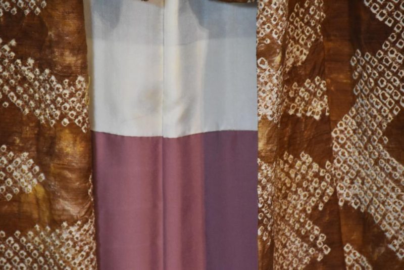 Shibori and Slubbed Silk Kimono - Image 10