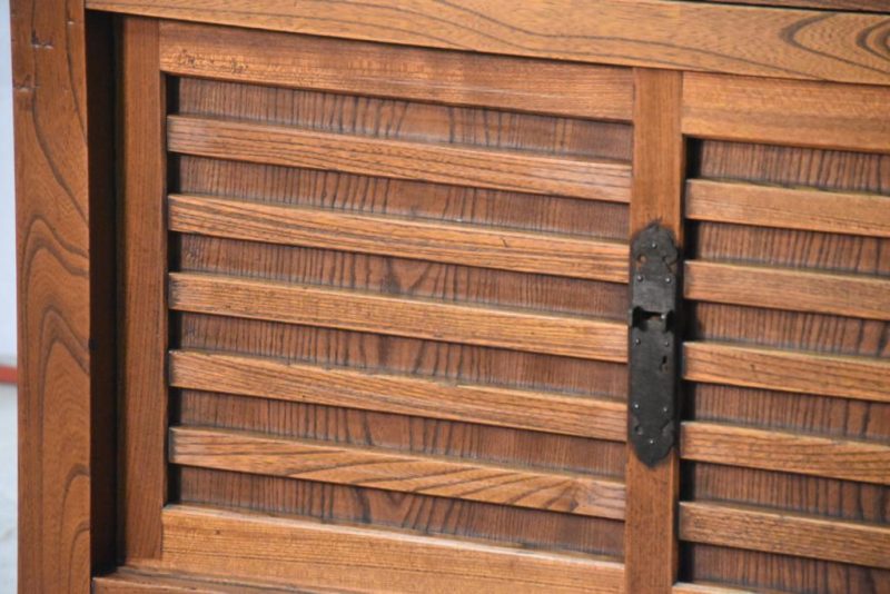 Japanese Antique Solid Elm Merchant Chest - Image 14