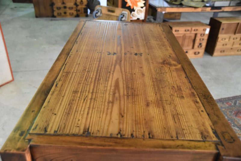 Japanese Antique Solid Elm Merchant Chest - Image 4