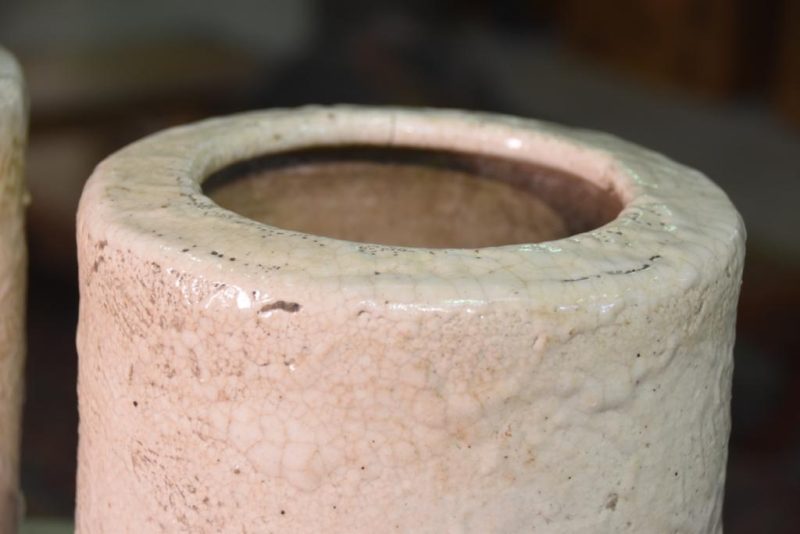 Pair of Shino Pottery Hibachi - Image 9