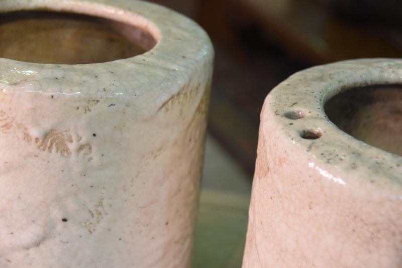 Pair of Shino Pottery Hibachi - Image 6