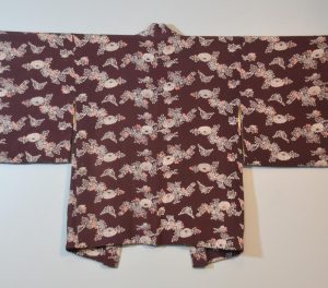 Maroon Silk Haori Jacket