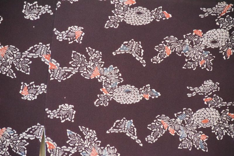Maroon Silk Haori Jacket - Image 8