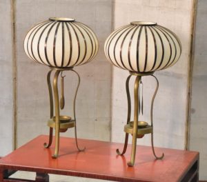 Pair of Lantern Candlestands