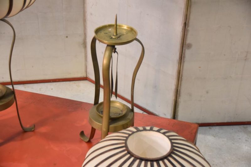 Pair of Lantern Candlestands - Image 5