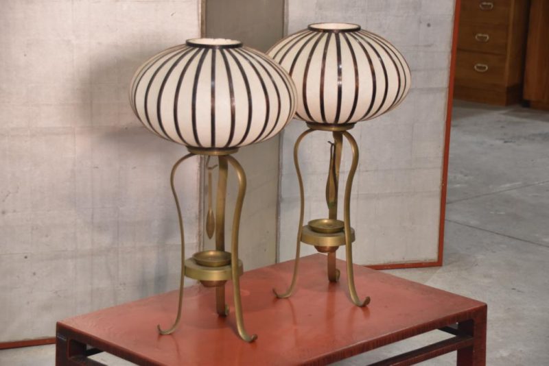 Pair of Lantern Candlestands - Image 3