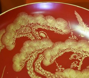Japanese Lacquered Wedding Sake Set
