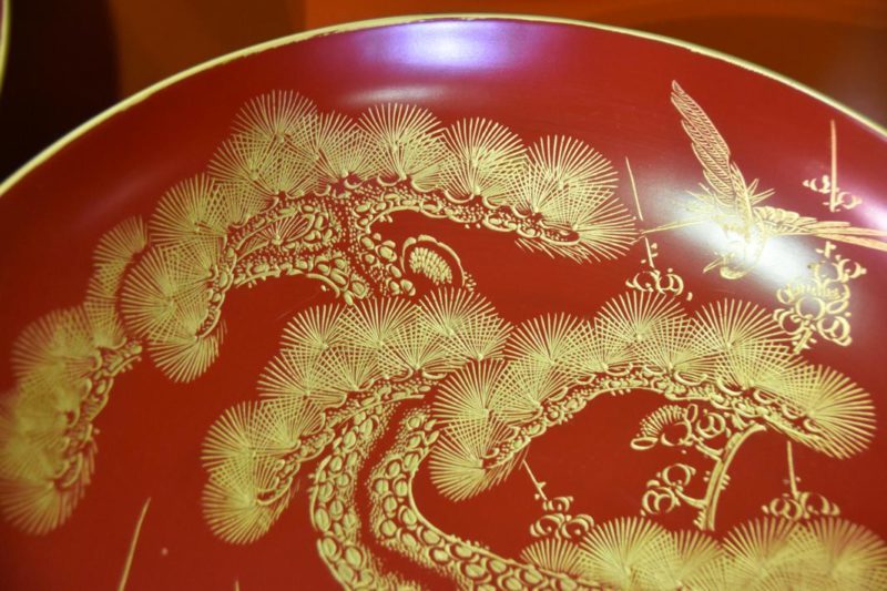 Japanese Lacquered Wedding Sake Set