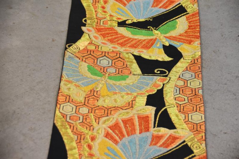 Japanese Silk Obi worn with Kimono - Image 4