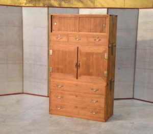 Vintage Japanese Wedding Chest 3 Sections