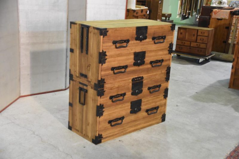 Meiji Period Chest of Drawers Isho Dansu - Image 8