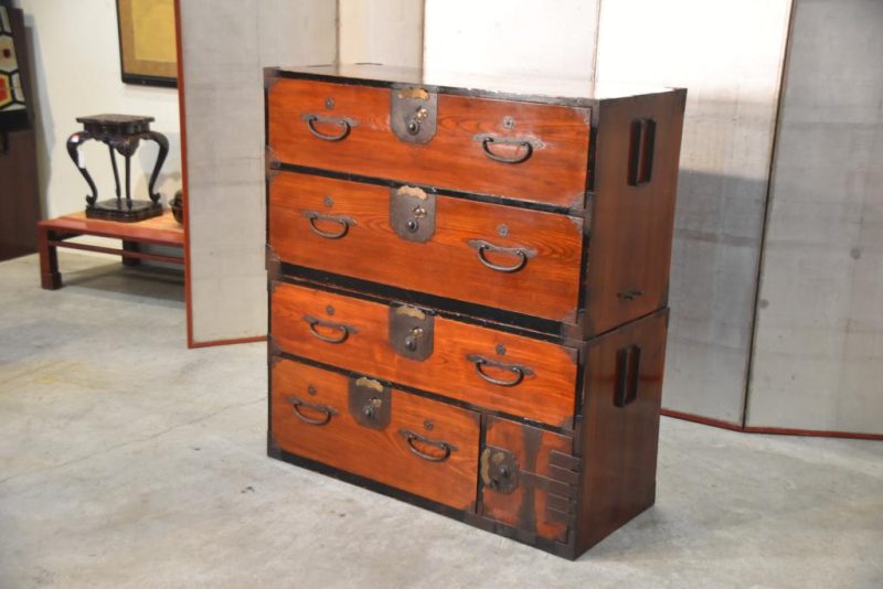 Japanese Nihonmatsu Clothing Chest - Image 14