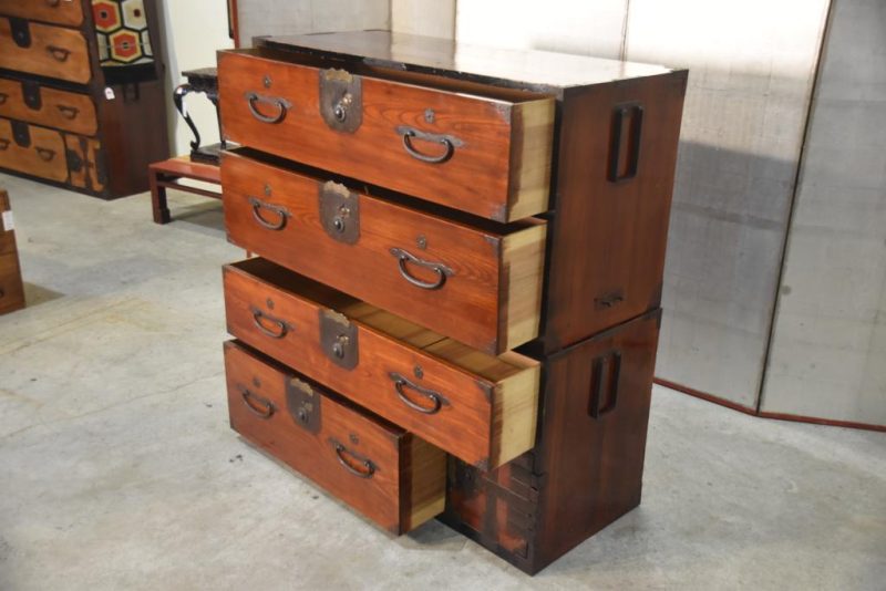 Japanese Nihonmatsu Clothing Chest - Image 11