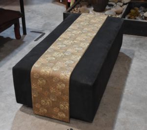 Brown and Gold Silk Obi